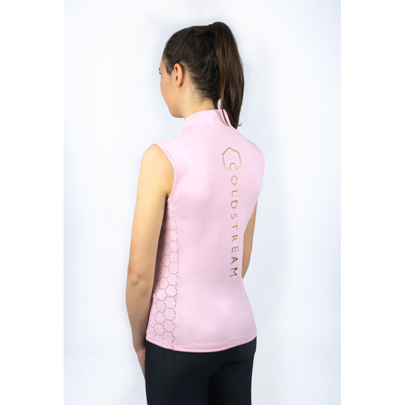 Coldstream Cranshaws Sleeveless Base Layer - Blush Pink-1